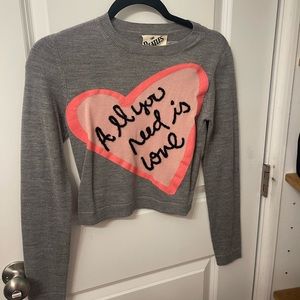 ALICE AND OLIVIA All You Need is Love Sweater